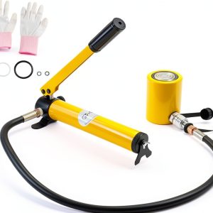 20T Mini Hydraulic Cylinder Jack BBTEQEKN Yellow Single-Acting-0