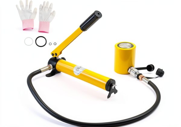 20T Mini Hydraulic Cylinder Jack BBTEQEKN Yellow Single-Acting-0