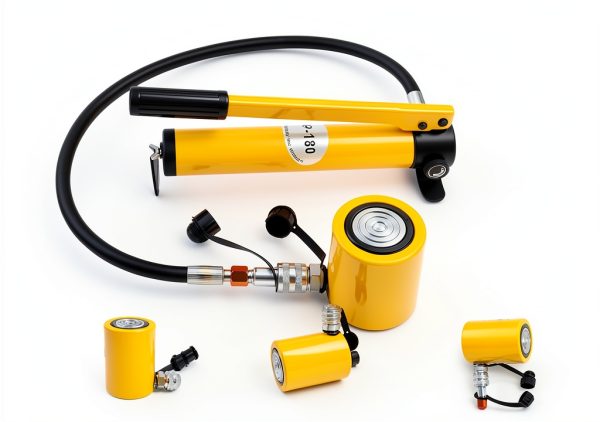 20T Mini Hydraulic Cylinder Jack BBTEQEKN Yellow Single-Acting-3
